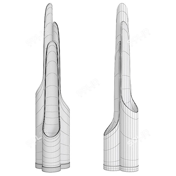 Elegant Modern Floor Lamp Design 3D model image 2