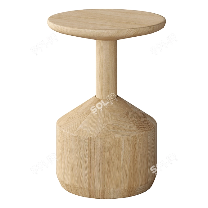 Modern Italian Stool Design 3D model image 1