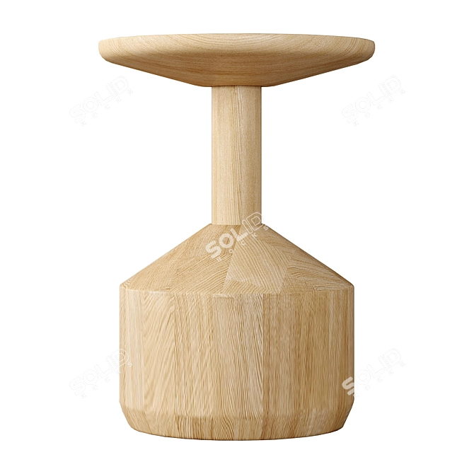 Modern Italian Stool Design 3D model image 2