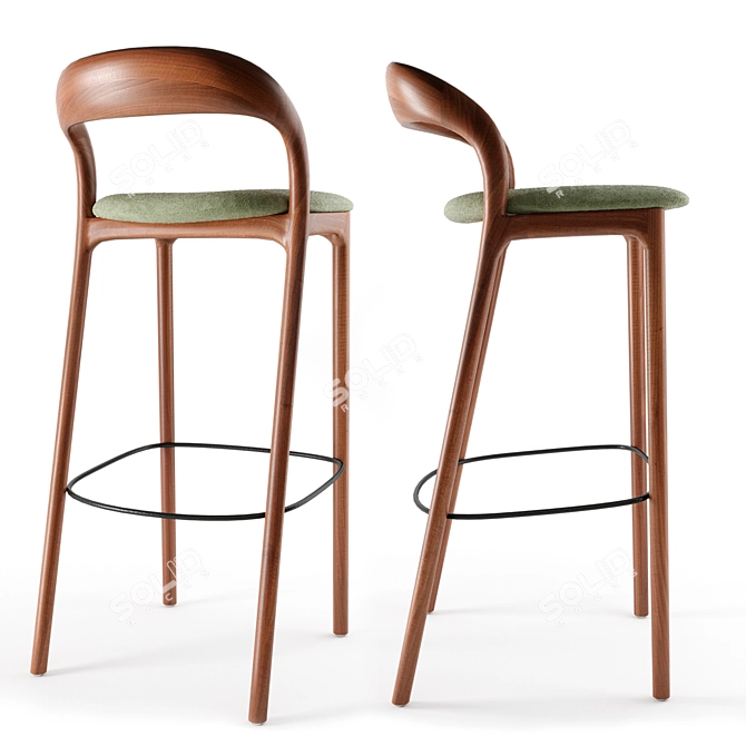 Artisan Neva Light Bar Chair 3D model image 2