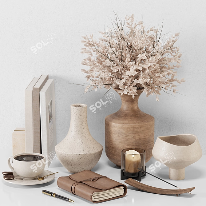 Elegant Decor Set with Modifiers 3D model image 1