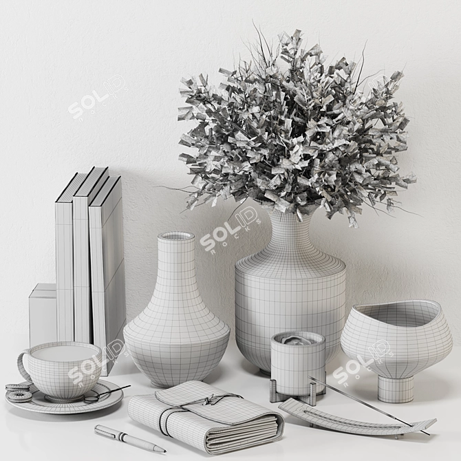 Elegant Decor Set with Modifiers 3D model image 6