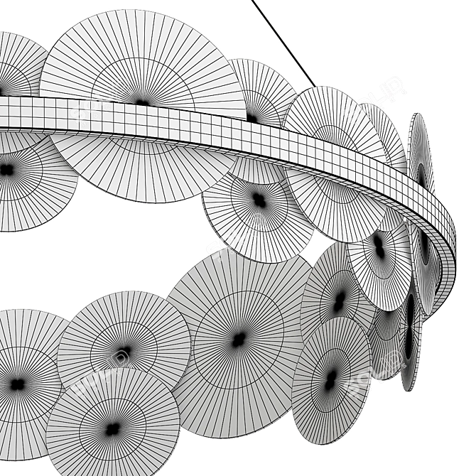 Elegant Bollarm Chandelier Collection 3D model image 5