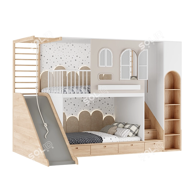 Kids Furniture Set with 3D Models 3D model image 2