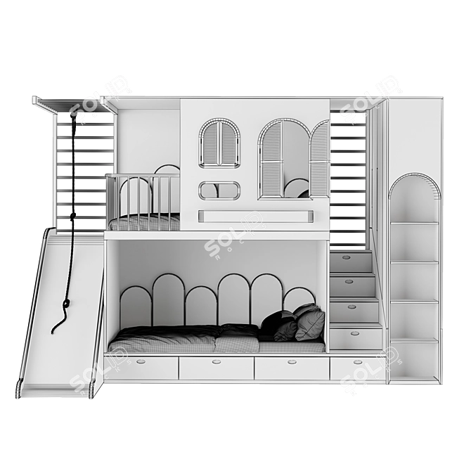 Kids Furniture Set with 3D Models 3D model image 3