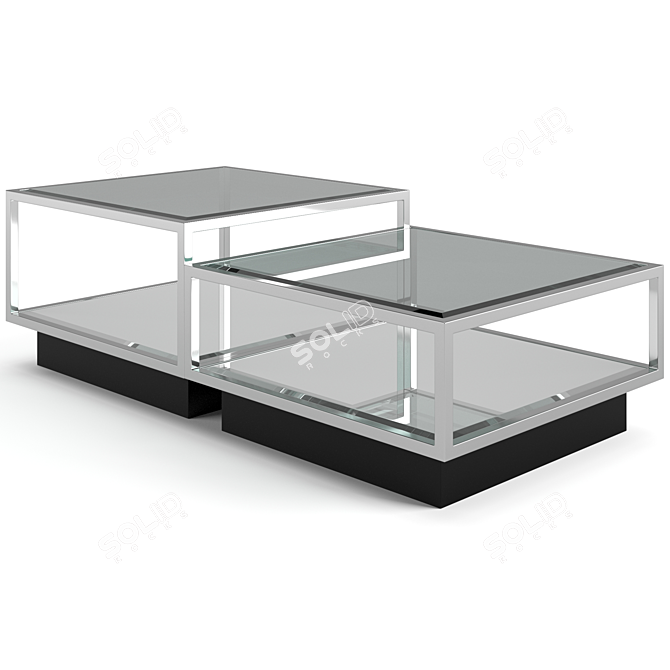 Modern Eichholtz Concordia Coffee Table Set 3D model image 5