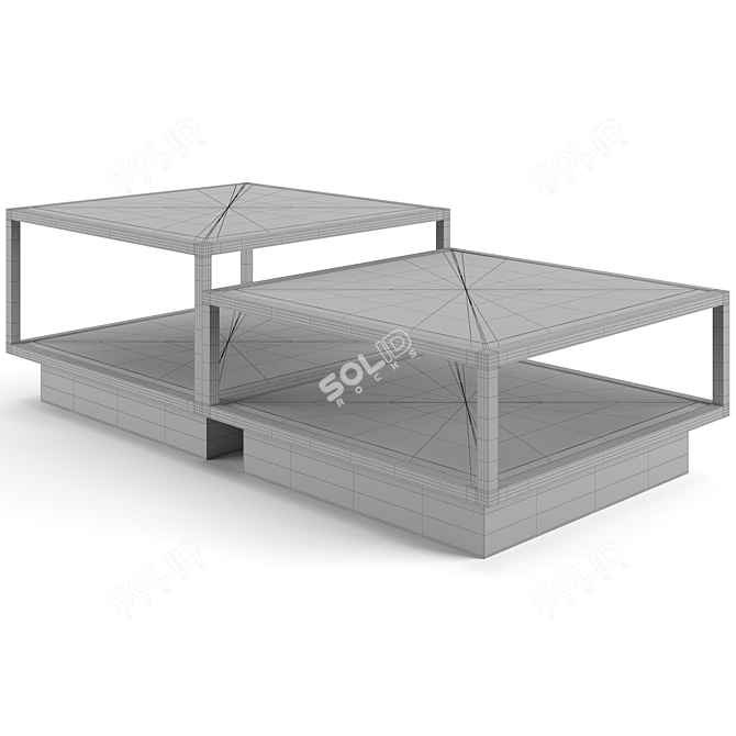 Modern Eichholtz Concordia Coffee Table Set 3D model image 6