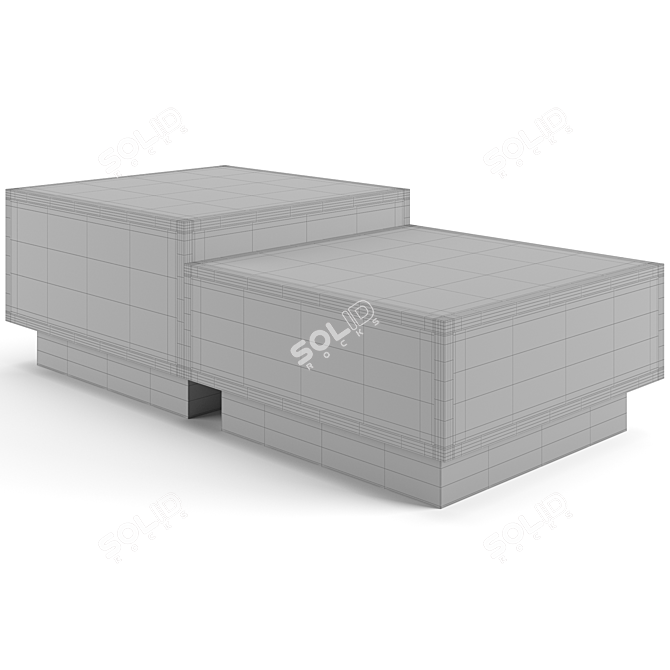 Modern Eichholtz Concordia Coffee Table Set 3D model image 7