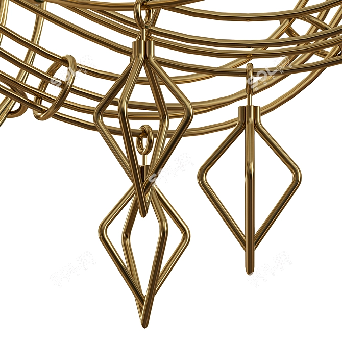 Modern Elegance in Dedalo Chandelier 3D model image 3