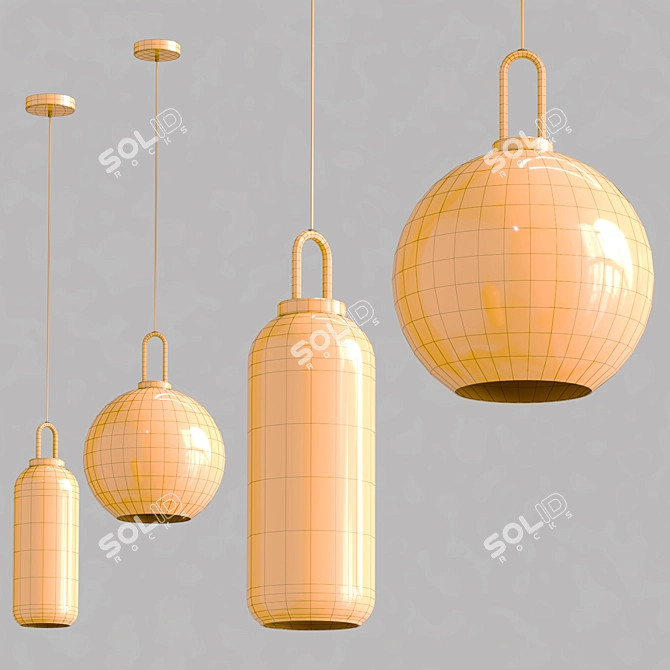 Modern Gauss Design Lamps 3D model image 3