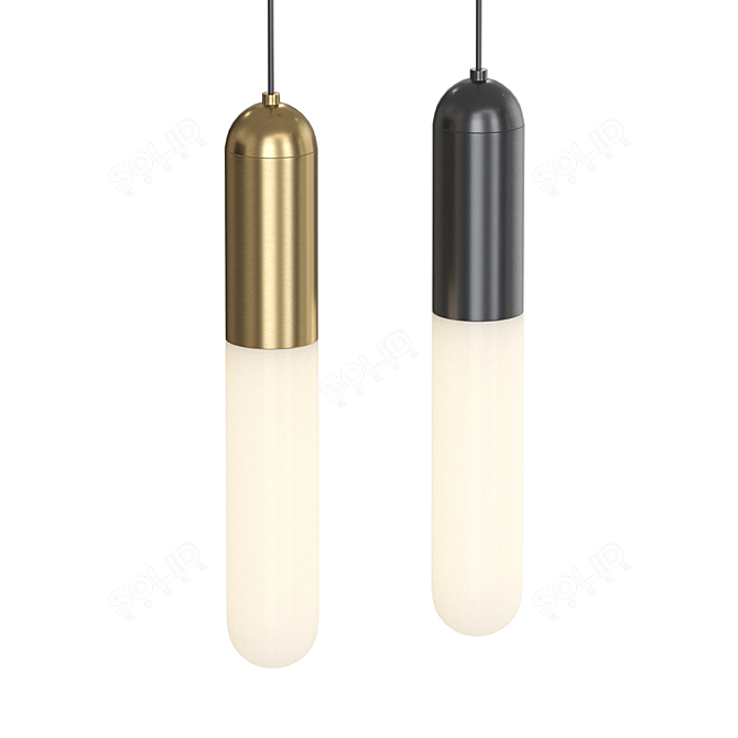 Ethereal Gradient Pendant Light 3D model image 2