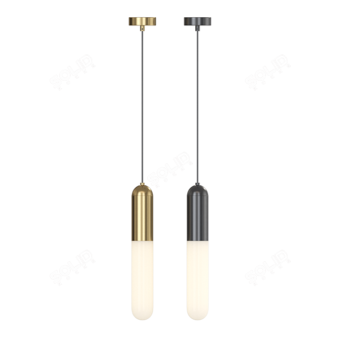 Ethereal Gradient Pendant Light 3D model image 3