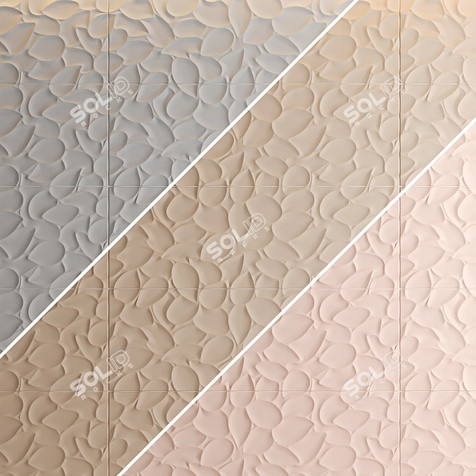 Lovetiles Genesis Leaf Tiles 3D model image 2