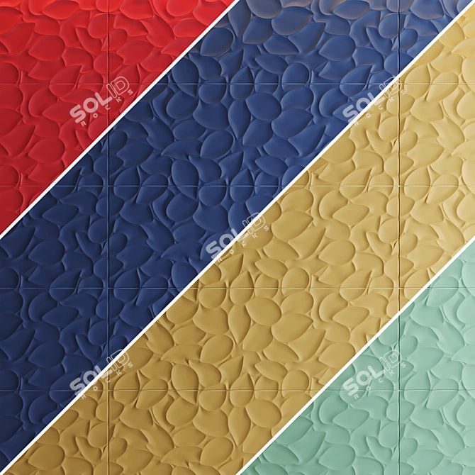 Lovetiles Genesis Leaf Tiles 3D model image 3