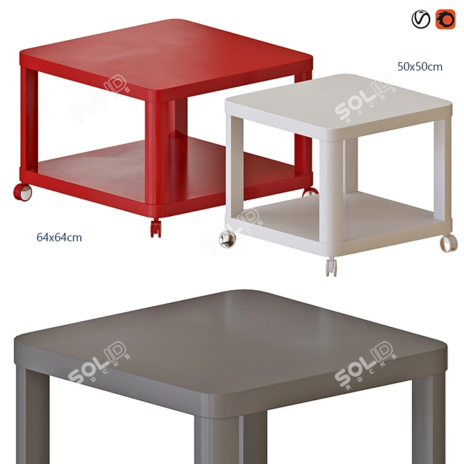 TINGBY Side Table, 3D Model 3D model image 4