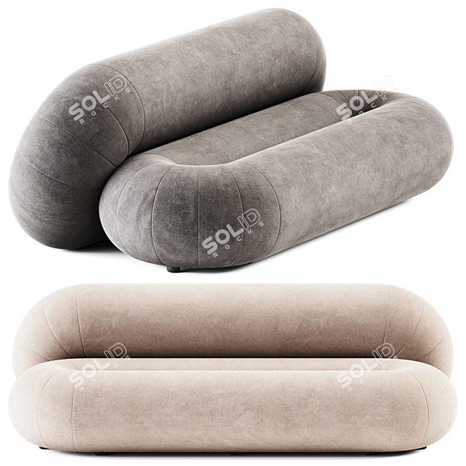 Sancal Loop Sofa: Contemporary Elegance 3D model image 1