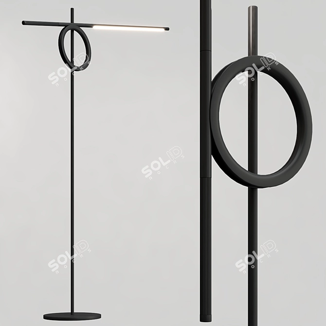  Twist Metal Table Lamp 2019 3D model image 3