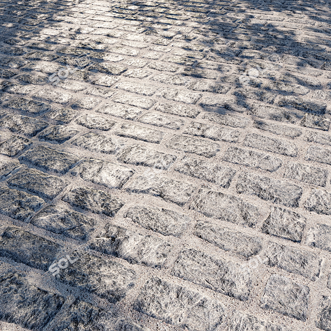 Urban Paver Tile Texture Pack 3D model image 4