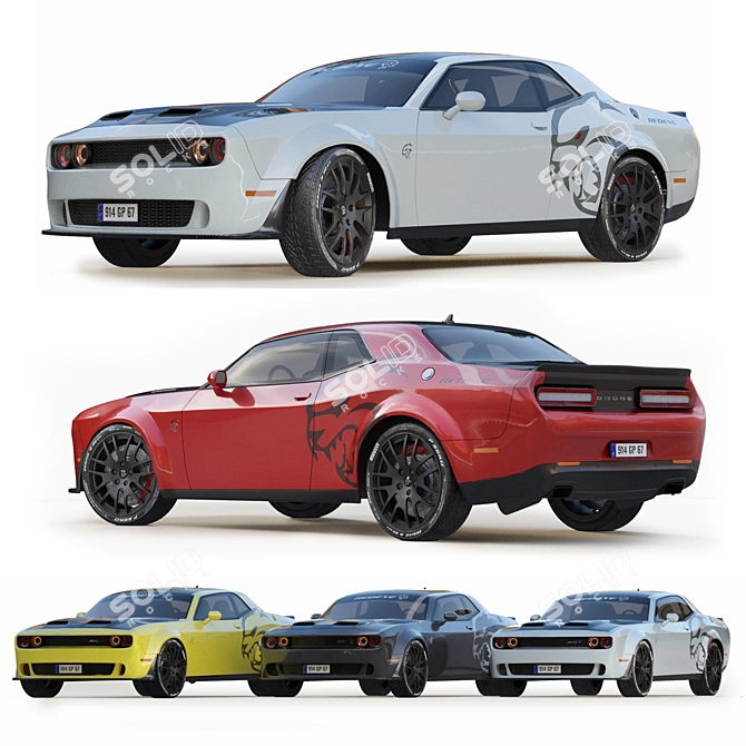 Dodge Challenger Hellcat (Redeye) 3D Model

Here's the translated product description, though it doesn't appear to need translation from Russian 3D model image 4