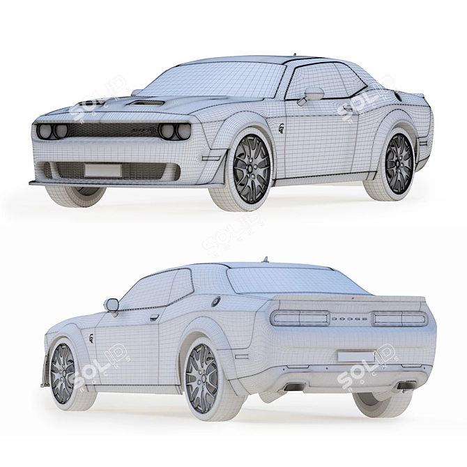 Dodge Challenger Hellcat (Redeye) 3D Model

Here's the translated product description, though it doesn't appear to need translation from Russian 3D model image 5