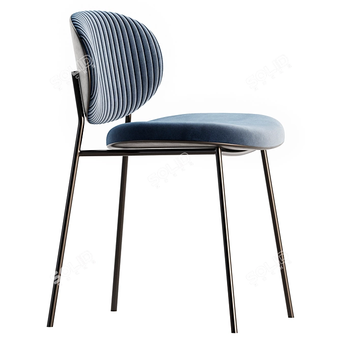 Elegant Ines Chair Set 3D model image 3