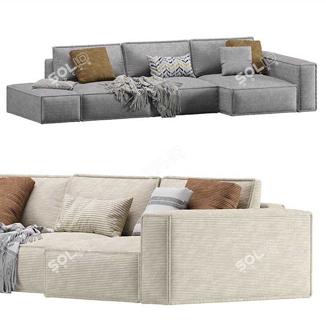 Eten Vertical Mix Sofa Ensemble 3D model image 3