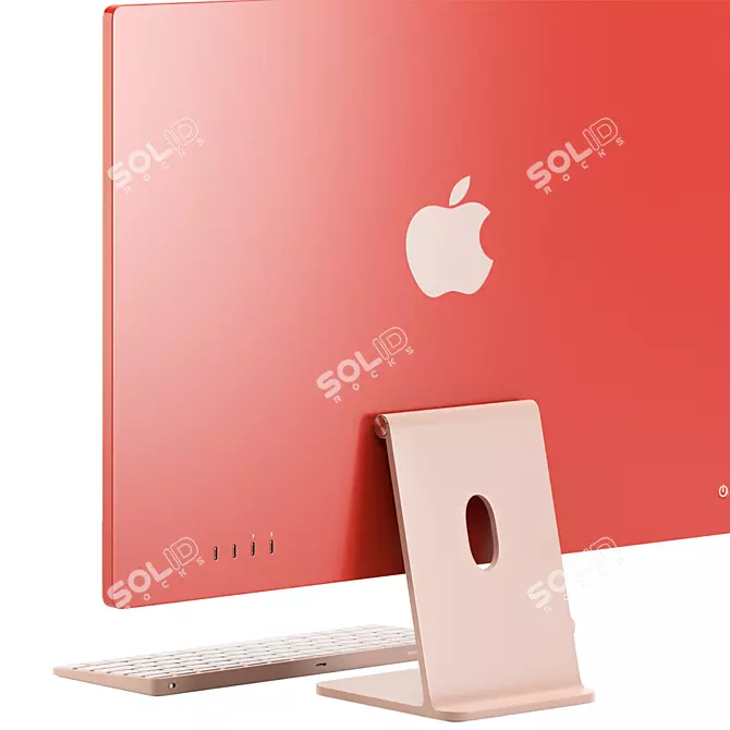 Apple iMac 4-Color Turbo Smooth 3D model image 3