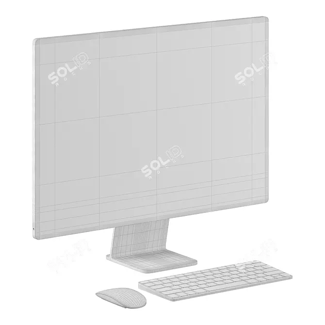 Apple iMac 4-Color Turbo Smooth 3D model image 6