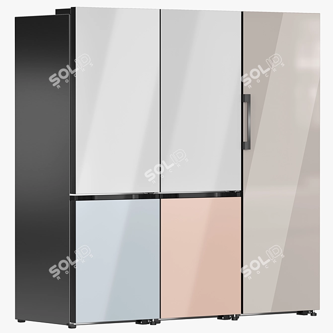 Samsung Bespoke Refrigerator Collection 04 3D model image 1