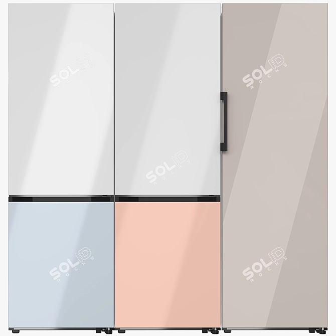 Samsung Bespoke Refrigerator Collection 04 3D model image 2