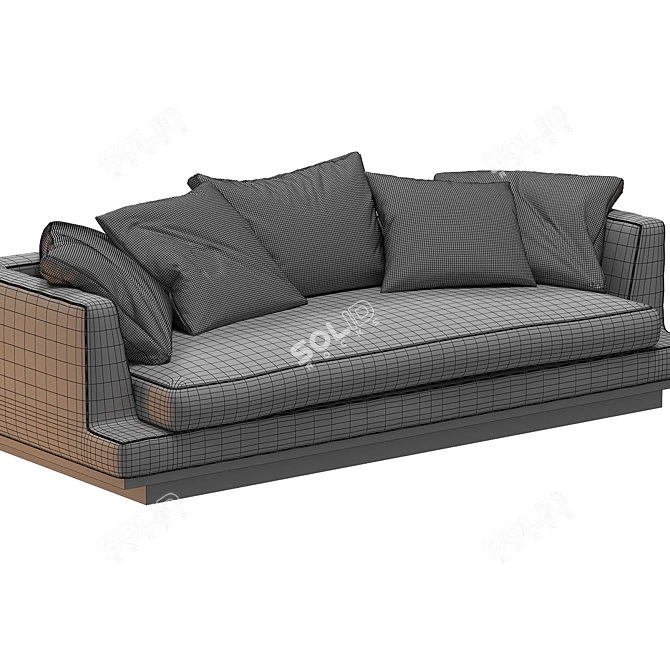 Luxury Maxalto Divan Aurae Sofa 3D model image 4