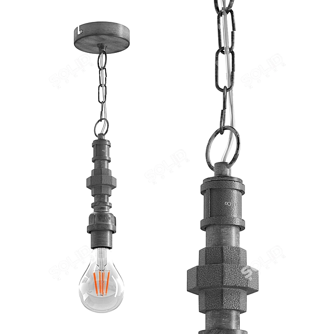 Modern Pendant Light Fixture 49707 3D model image 1