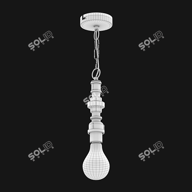 Modern Pendant Light Fixture 49707 3D model image 2