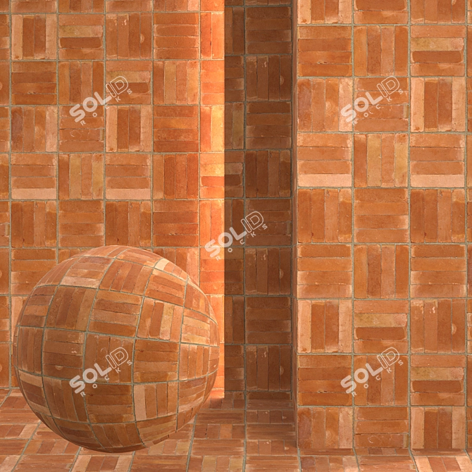 Seamless Pavement Texture Pack 3D model image 1