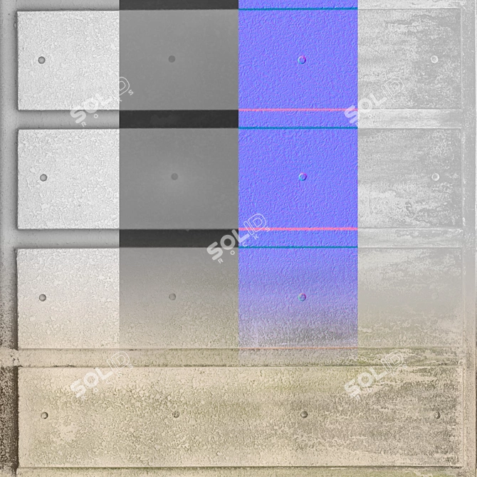 Seamless Pavement Texture Pack 3D model image 2