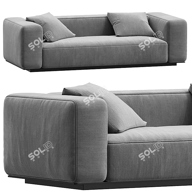 Luxurious Flexform Grandemare Sofa 3D model image 1