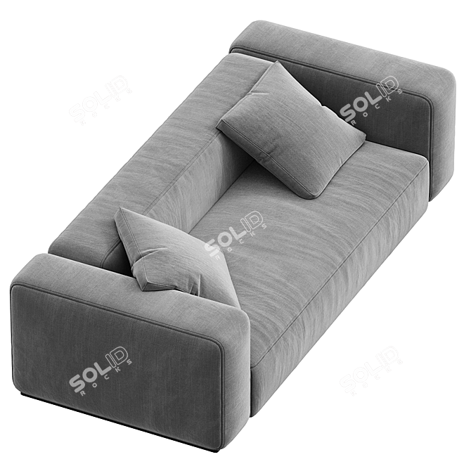 Luxurious Flexform Grandemare Sofa 3D model image 2