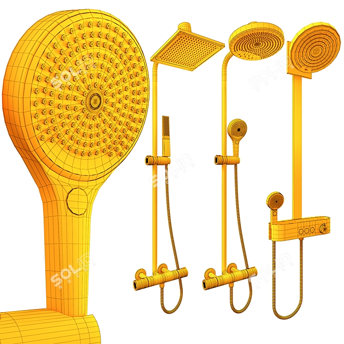 Versatile Showers With Exquisite Design 3D model image 5