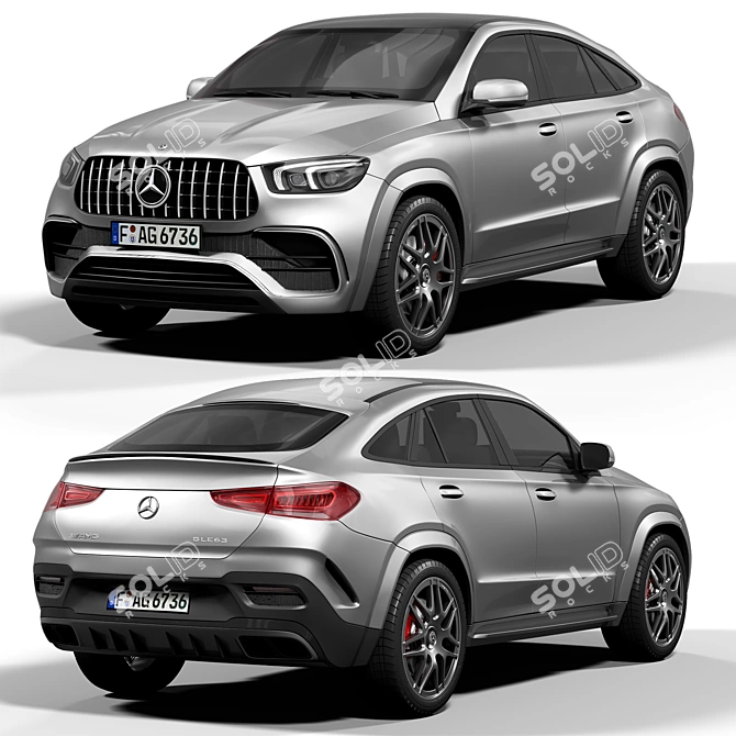 AMG GLE63 S Coupe Model 3D model image 1