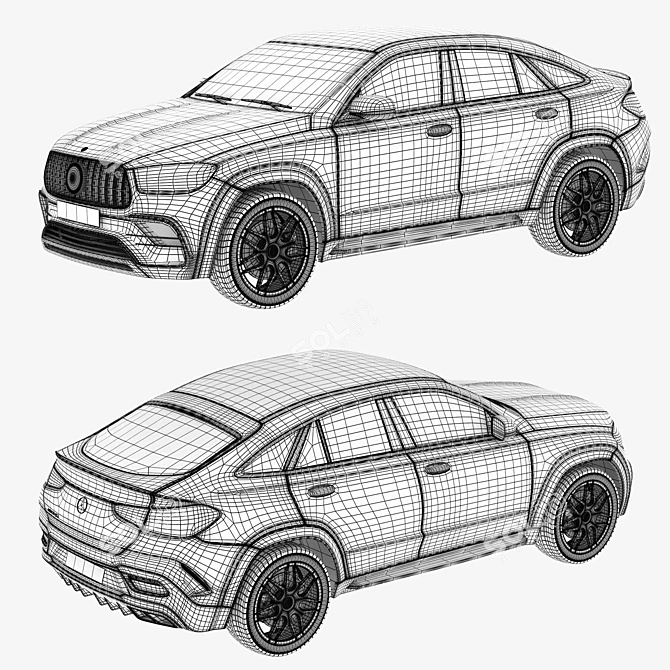 AMG GLE63 S Coupe Model 3D model image 7