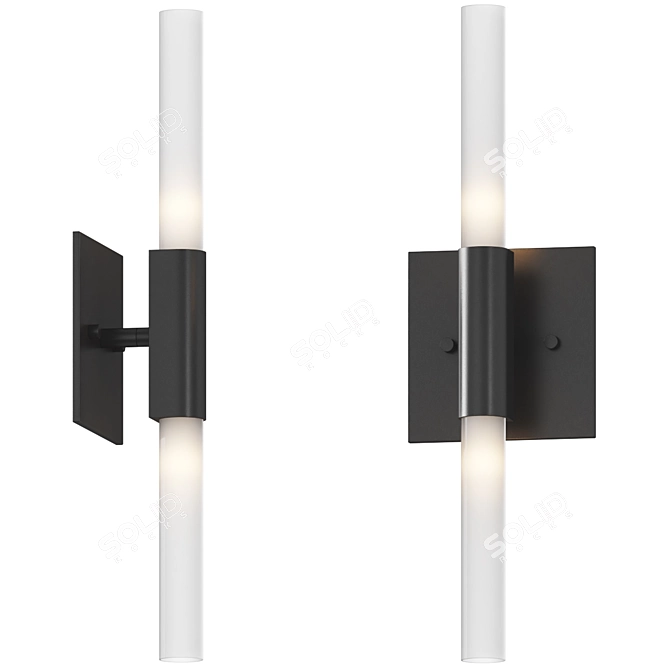 Contemporary Glass Lina Sconce 3D model image 1