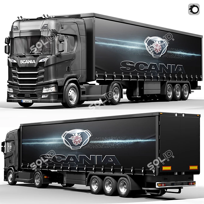 Scania S-Series 3D Model 3D model image 1