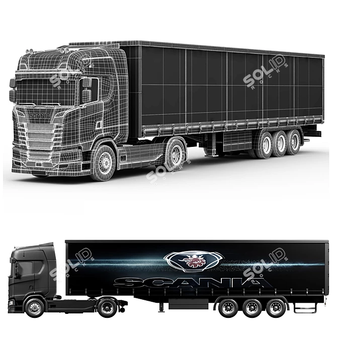 Scania S-Series 3D Model 3D model image 3