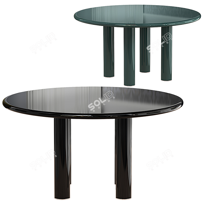 Modern Knoll Smalto Design Sculpture 3D model image 1