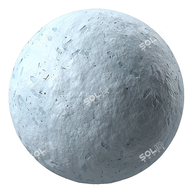 Snow Ground | 4k Winter Texture 3D model image 1