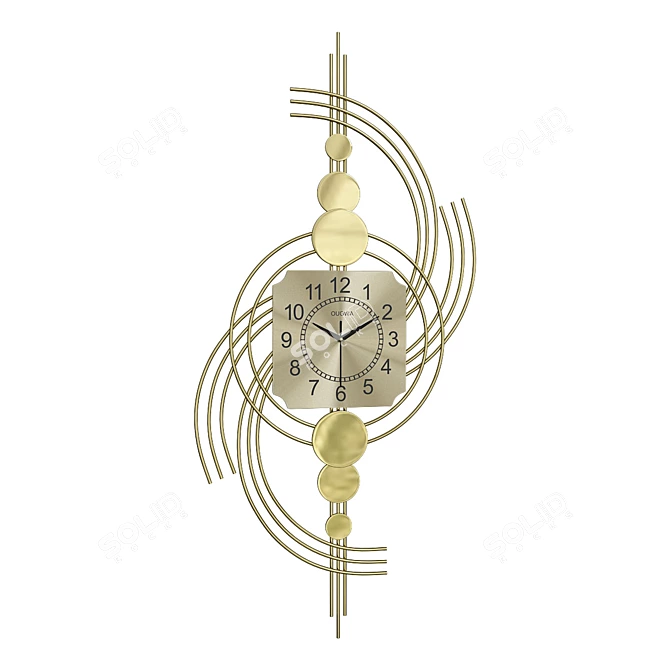 Designer Wall Clock Decor IMPERIUMLOFT-KKK00396 3D model image 1