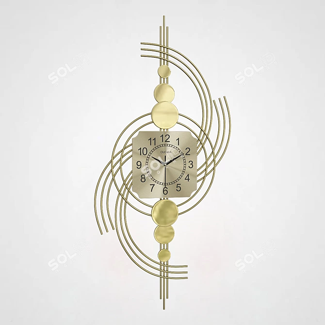 Designer Wall Clock Decor IMPERIUMLOFT-KKK00396 3D model image 2