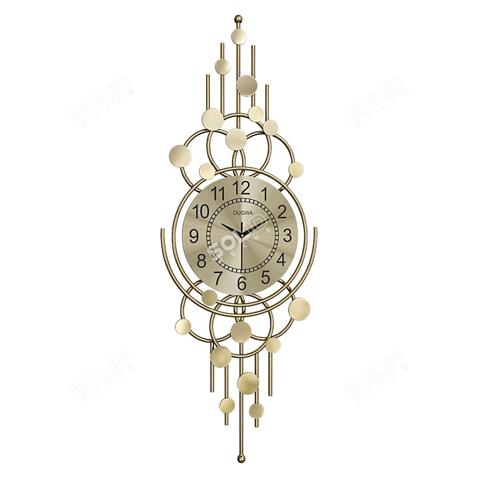 Designer Wall Decor Clock IMPERIUMLOFT-KKK00395 3D model image 1