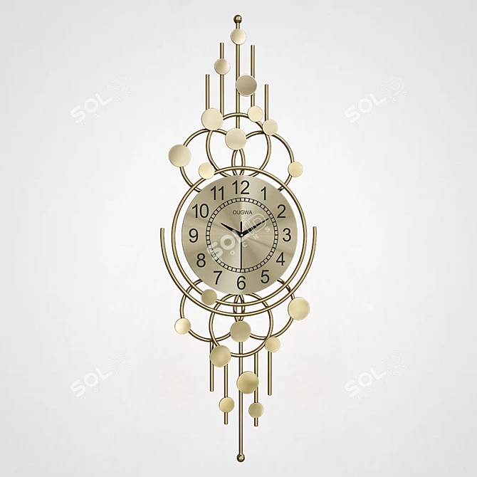 Designer Wall Decor Clock IMPERIUMLOFT-KKK00395 3D model image 2