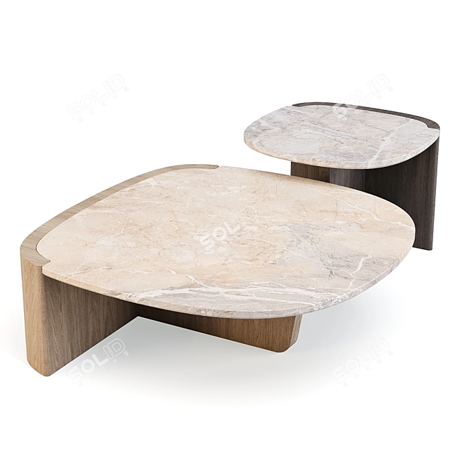 Elevate Trampolino Coffee Table 3D model image 1